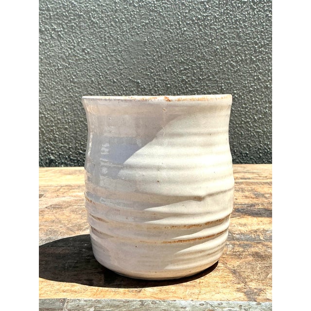 Vintage Aboriginal Studio Pottery Vase For Sale In West Palm - Image 6 of 12