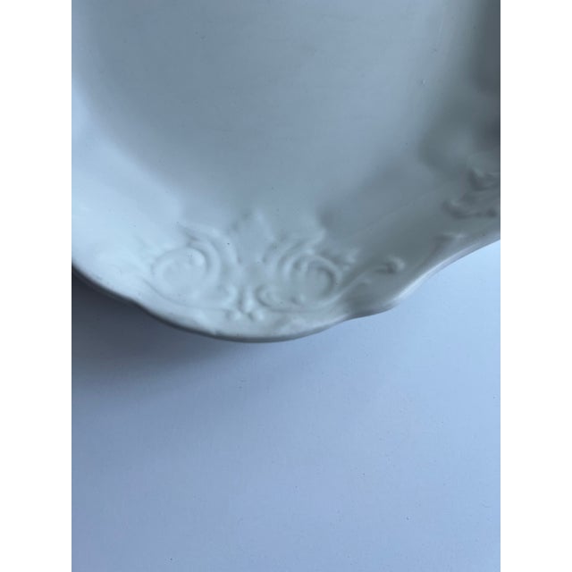 Antique Embossed Ironstone Platter For Sale In Raleigh - Image 6 of 8