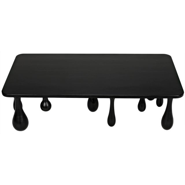 NOIR Drop Coffee Table in Hand Rubbed Black For Sale In Los Angeles - Image 6 of 13
