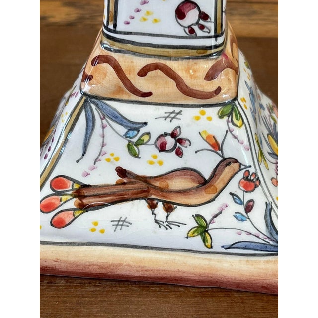 1970s 1970s Hand Painted Portuguese Candle Holder For Sale - Image 5 of 9