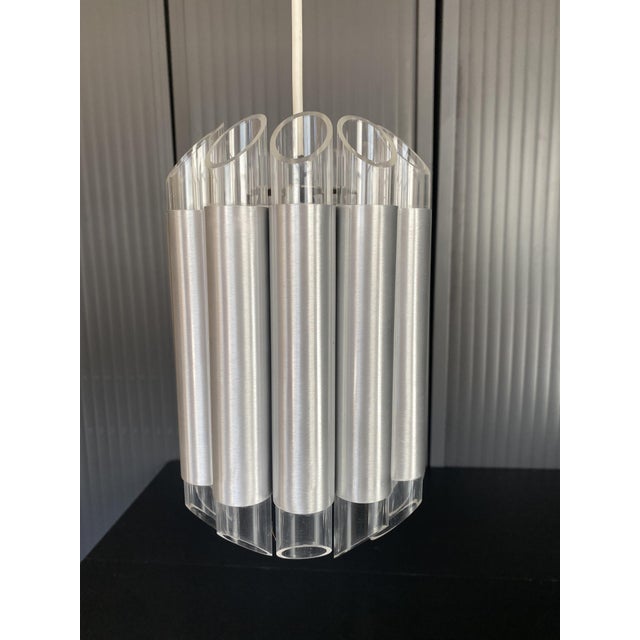 Vintage B-1205 Pendant Light in Aluminum and Acrylic Glass from Raak Amsterdam, 1960s For Sale - Image 14 of 18