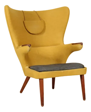 Danish Teak Chair with Wool Upholsery in the style of H. J. Wegner, 1950s