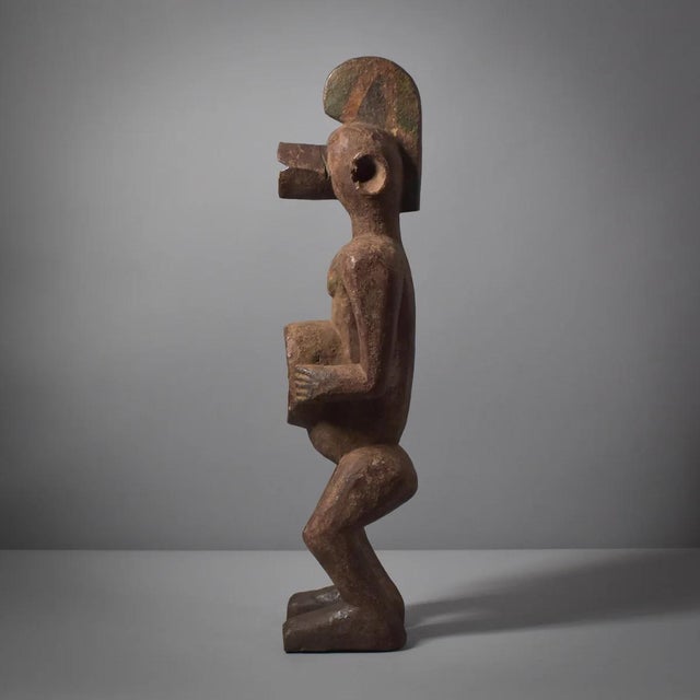 Wood Early 20th Century Mama Mangam Female Fetish Figurine Nigeria For Sale - Image 7 of 11