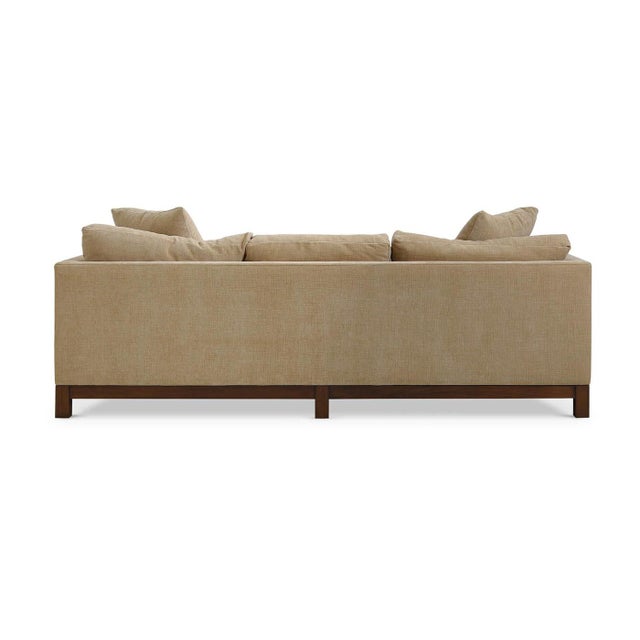 Mid-Century Modern Mid-Century Modern Sofa – French Yellow Performance Fabric For Sale - Image 3 of 11