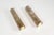 Beautiful and high-quality pair of Murano glass wall lamps on brass frames by Hillebrand. Both in perfect condition...