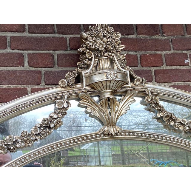 Late 20th C Italian Baroque Silver Beech Wall Mirror - 1 Pc For Sale - Image 11 of 15