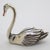 Vintage Italian Handmade Silver Swan, 1980s For Sale - Image 4 of 11