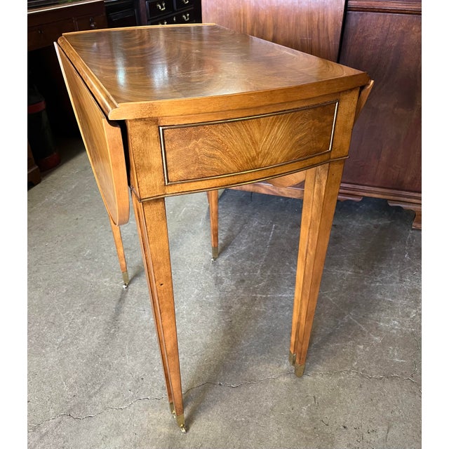 Late 20th Century Drop Leaf Side Table by Bollier & Company by Decca For Sale - Image 11 of 12