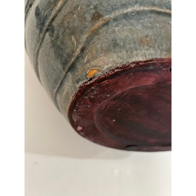 Gray Large Ceramic Grey Nautilus Shell Sculpture For Sale - Image 8 of 12
