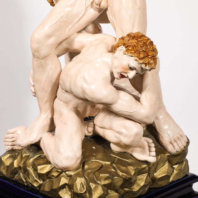 Early Neo-Classical Meissen Porcelain Sculpture of Samson & the Phillistines For Sale - Image 11 of 18