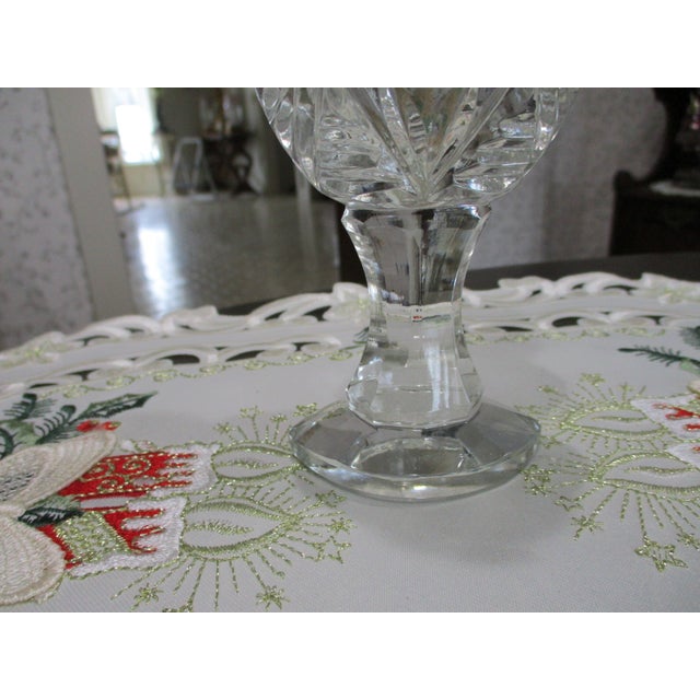 Extremely Rare Hawkes Miniature Oil Lamp Signed Etched Flower American Brilliant Period For Sale In South Bend - Image 6 of 18