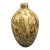 Vintage Hand-Blown Art Glass Brown & Cream Tortoise-Style Vase 13'' Tall For Sale