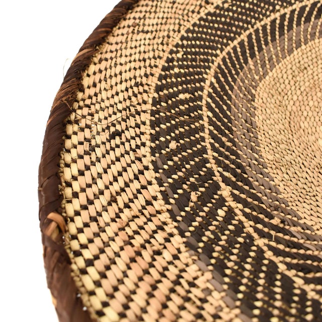 African Early 20th Century Tonga Binga Basket 20 Inch For Sale - Image 3 of 7