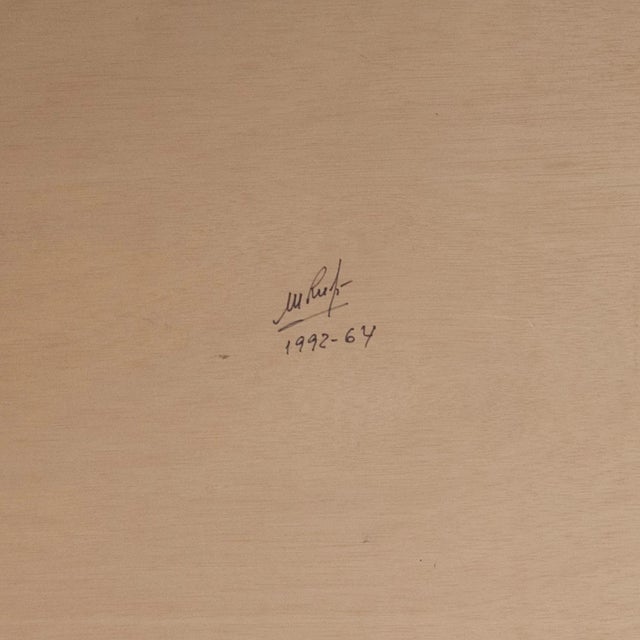 1990s Manuel Rufi Gibert, Geometric Abstraction, 1990s, Oil on Panel For Sale - Image 5 of 6