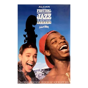 1990 Original Montreal International Jazz Festival Poster