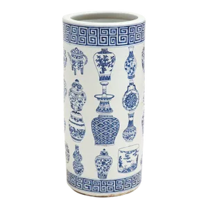 Blue & White Porcelain Umbrella Stand