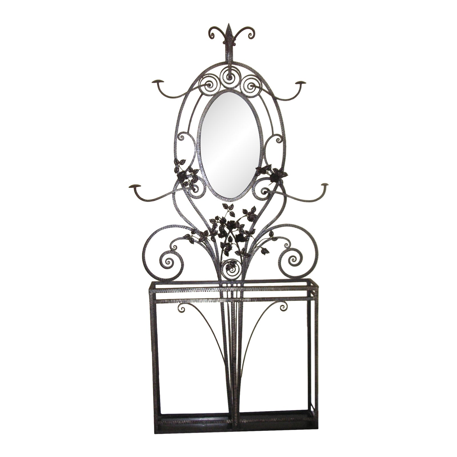 Vintage French Iron Hall Tree Chairish