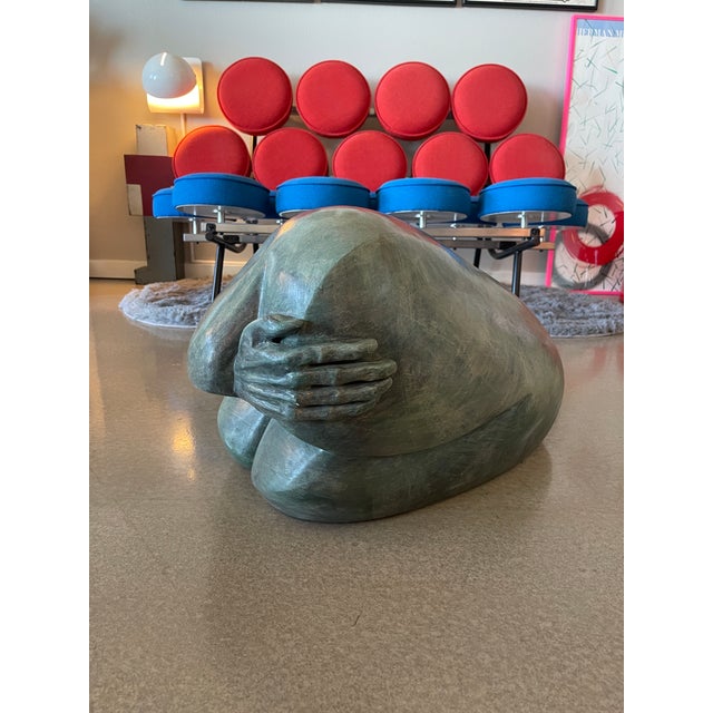 Mid-Century Modern Postmodern Signed Biomorphic Cubist Sculpture Large For Sale - Image 3 of 12