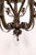 Early 20th Century Cast Bronze Highly Ornate Chandelier With Original Etched Glass Down Shades For Sale - Image 14 of 16