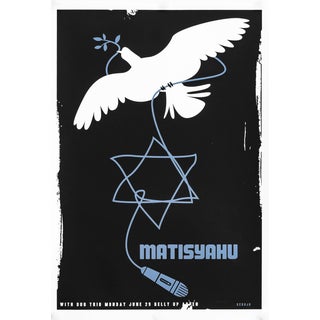 2009 American Concert Poster, Matisyahu (White Dove) For Sale