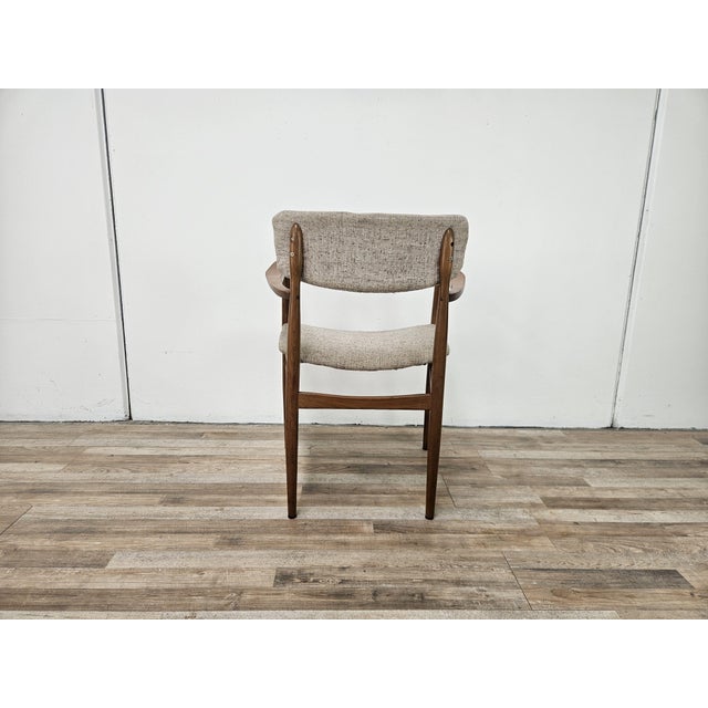 Mid-Century Modern Swedish Armchair in Wood and Fabric, 1970 For Sale - Image 3 of 14