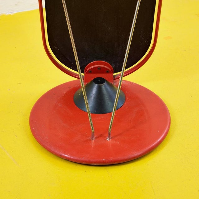 Vintage Mirror with Metal Base For Sale - Image 4 of 7