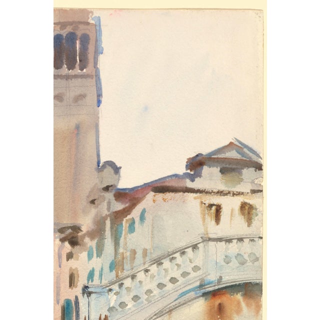 Rialto Bridge, Venice by John Singer Sargent, Vintage Art Print, 30" X 40" For Sale - Image 4 of 11
