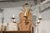This elegant bulrush toleware chandelier has a beautiful hand applied gold leaf finish which has aged beautifully....