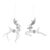Celebrate the beauty of the season with this set of 6 Deer Ornaments. Each glass deer is delicately crafted to capture the...