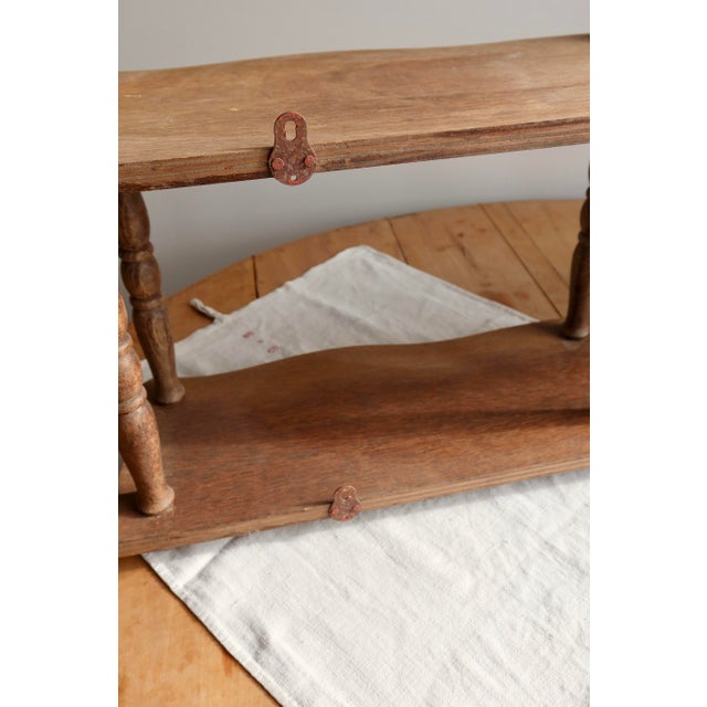 Vintage Wooden Wall Shelf, 1890s For Sale - Image 6 of 10