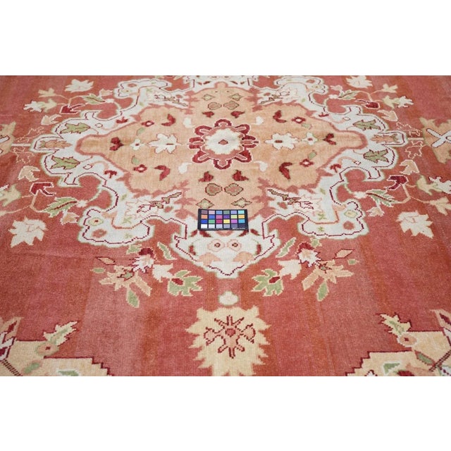 Textile Vintage Oushak Rug 12'1'' x 15' For Sale - Image 7 of 9
