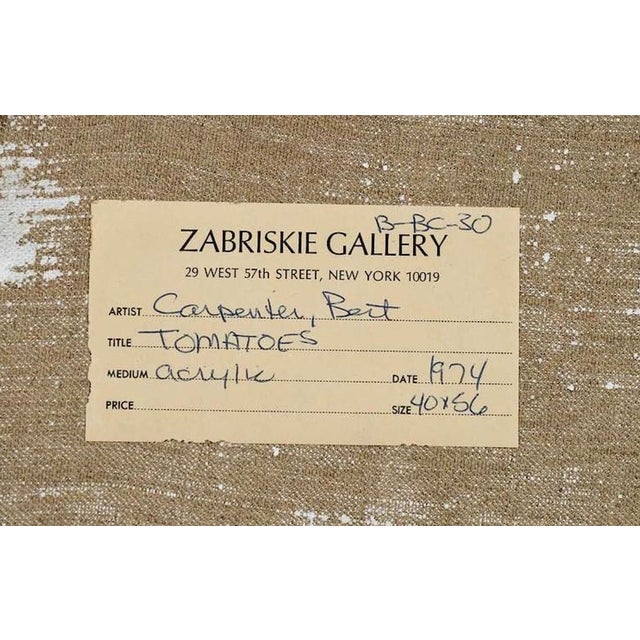 1970s Gilbert Carpenter Two Tomatoes I For Sale - Image 4 of 8