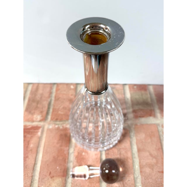Late 20th Century 1990s Atlantis Vista Alegre Portugal Cut Crystal Whiskey Decanter & Stopper For Sale - Image 5 of 8