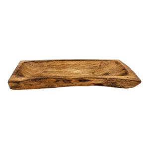 Hand Carved Indian Wooden Dough Bowl