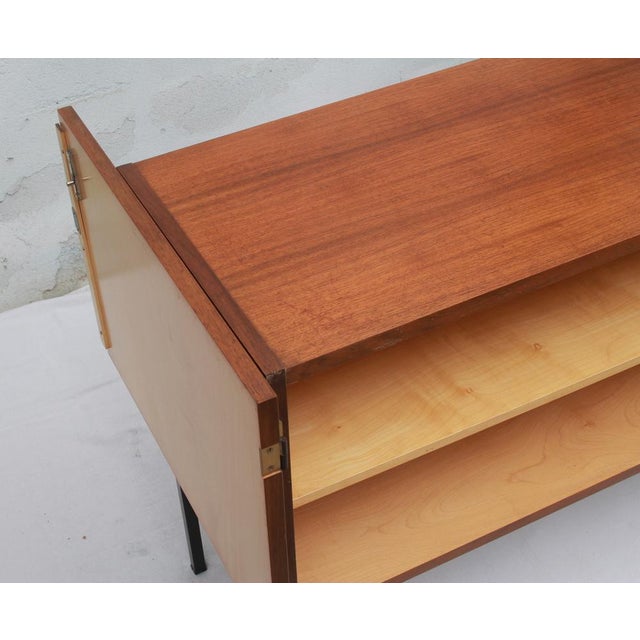 Mid-Century Modern Sideboard in Walnut on Metal Legs, 1965 For Sale - Image 3 of 11