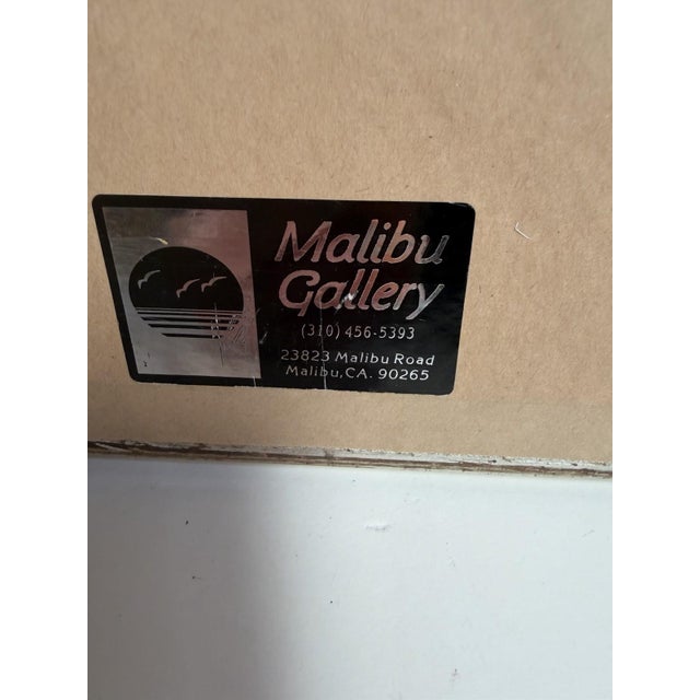 Signed Original Charcoal Still Life Drawing "Elise" Malibu Gallery For Sale - Image 9 of 9