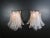 Transparent Pair of Murano Six-Tier Felci Wall Sconces - 10 Glasses For Sale - Image 8 of 9