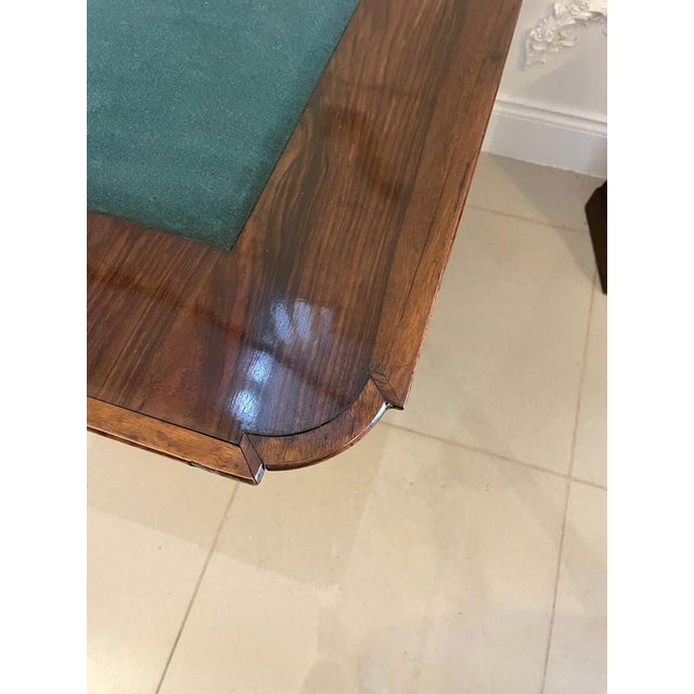 Victorian Walnut Card Table, 1860s For Sale - Image 11 of 18