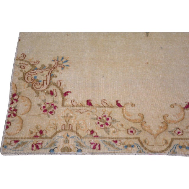 1950s Vintage Turkish Anatolian Hand Knotted Wool Rug, 2'8''x7'1'' For Sale - Image 5 of 5