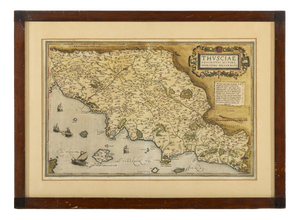 Framed Map of Tuscia