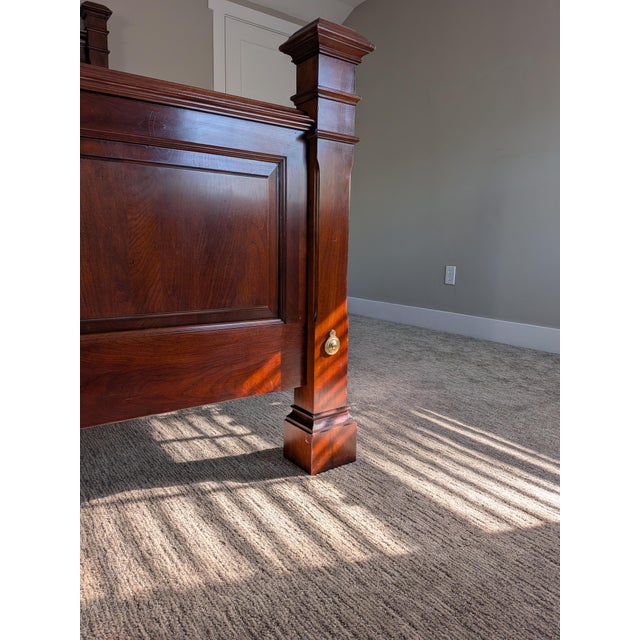 Auburn Statton Wainscot Colonial King Bed For Sale - Image 8 of 18