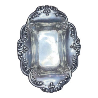 Antique Alvin Corporation Sterling Silver Nut Dish – Early 20th Century Trinket Tray For Sale