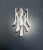 ELECTRICAL SYSTEM ADAPTED FOR US/AU/EU Pair of Italian Murano sconces . These sconces are composed by 6 glasses in clean...