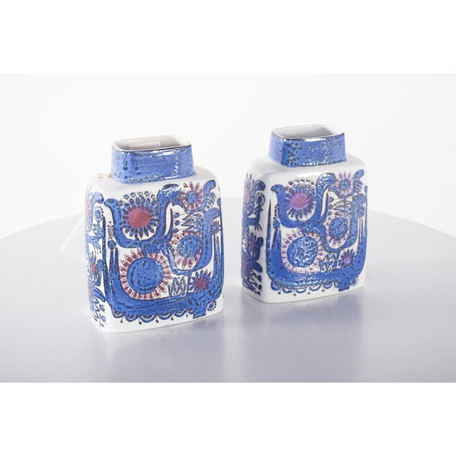 Mid-Century Modern Pottery Tenera Vases from Royal Copenhagen, Set of 2 For Sale - Image 3 of 7