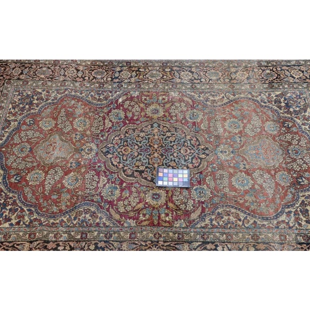 Antique Tehran Rug 4'6'' x 6'10'' For Sale - Image 11 of 11