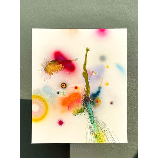 Vintage Thierry Feuz “Psychotropical Senithal” Original Abstract Oil on Canvas For Sale In West Palm - Image 6 of 12
