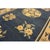 1920s Antique Medallion Oriental Chinese Blue Wool Rectangle Knotted Small Rug For Sale - Image 10 of 12