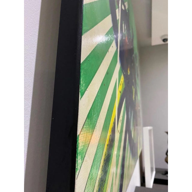 Yvan Moscatelli, Abstract Composition 2, Oil on Wood, 1994 For Sale - Image 7 of 8