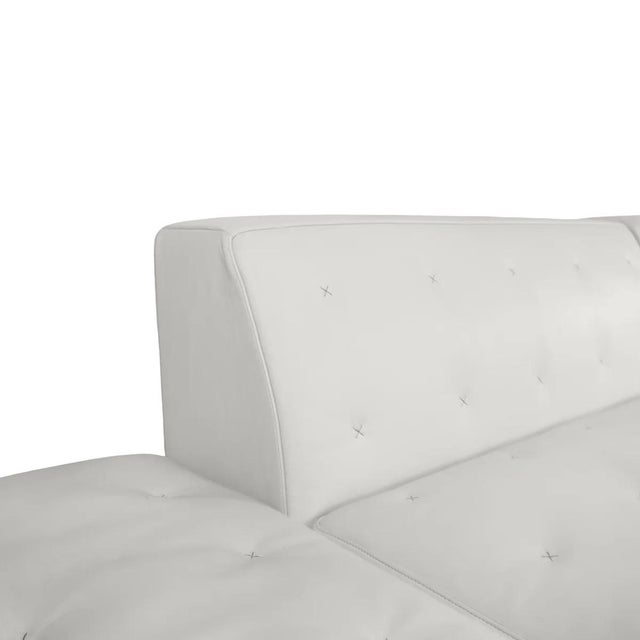 Antique White Poltrona Frau Kennedee Sectional Sofa With Ottoman by Jean-Marie Massaud For Sale - Image 8 of 17