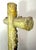 Large 1700's Antique Polychromed Carved Folk Art Wood Religious Crucifix Cross For Sale - Image 17 of 18
